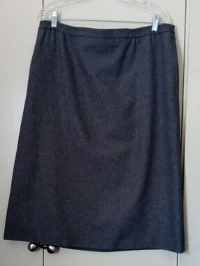 Appleseed's Charcoal Gray Pencil Skirt Size 14